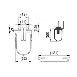 Uszczelka dolna do bramy, zamiennik hormann 2