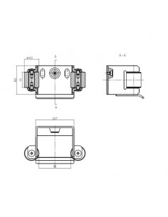 Uchwyt najazdu do bramy przesuwnej (80x80) 2