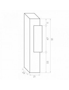 Elektrozaczep do furtki, z pamięcią i blokadą regulowany 2