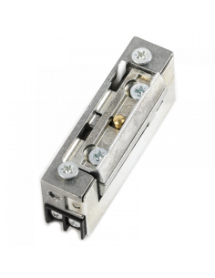 Elektrozaczep symetryczny do furtki lub drzwi 16,5 mm z regulacją, pamięcią i blokadą, 12V