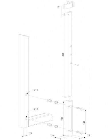 Zewnętrzny rygiel Locinox VSF