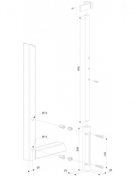 Zewnętrzny rygiel Locinox VSF