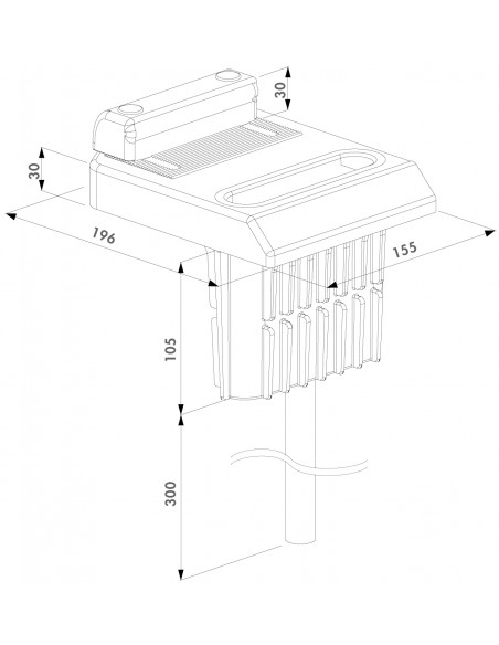 Opór dolny OGS pod rygle dolne zewnętrzne Locinox