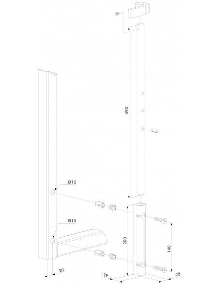 Zewnętrzny rygiel Locinox VSA