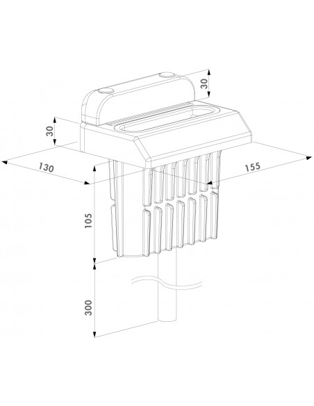 Opór dolny CGS pod rygiel wewnętrzny SUBY, Locinox