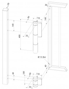 Samozamykacz Locinox MAMMOTH180-ZILV 2