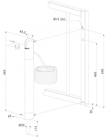 Elektryczny rygiel Locinox Electradrop