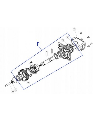 ślimacznica NICE koło zębate Robus 600