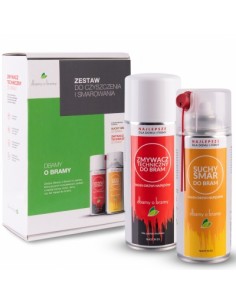 smar suchy i zmywacz techniczny- zestaw do bramy