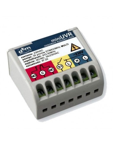 DTM miniUVR Multi, radioodbiornik 1 kanałowy, 433 MHz