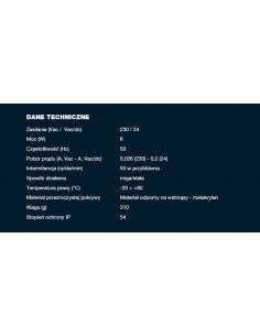 lampa sygnalizacyjna FADINI ZERO.L 24 V AC/DC, 230 V AC 2