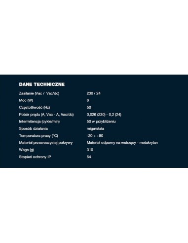 lampa sygnalizacyjna FADINI ZERO.L 24...