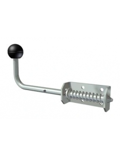 Rygiel do zamknięcia bramy z czarną rączką