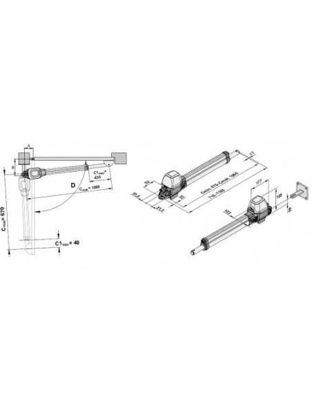 SOMMER TWIST M do bram 2-skrzydłowych 2 piloty
