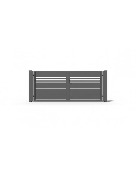 Brama dwuskrzydłowa TRAWERTYN MX